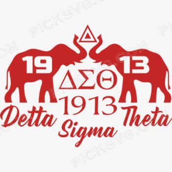 Delta Sigma Theta Elephant Svg Free