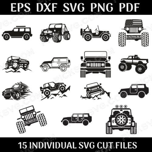 Jeep Bundle Svg Free