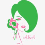 AKA Girl 1908 SVG — illustrated sorority girl Alpha Kappa Alpha SVG cut file for Cricut, Silhouette, Brother ScanNCut and DIY crafting