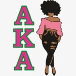 AKA Girl Brown Svg - Alpha kappa alpha Svg