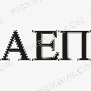 Alpha Epsilon Pi Letter Black