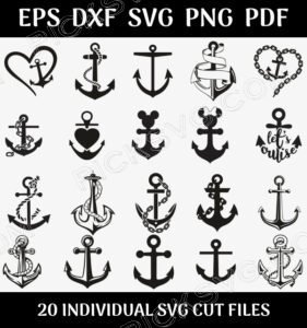 Anchor Logo Bundle Svg
