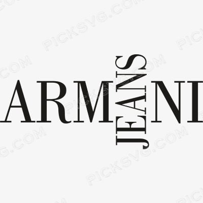 Armani Jeans Letter Svg