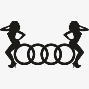 Audi Symbol with Girl Svg