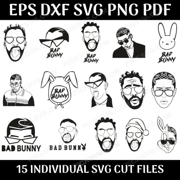 Bad Bunny Bundle Svg