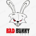 Bad Bunny Head Svg - Cartoon Characters Svg