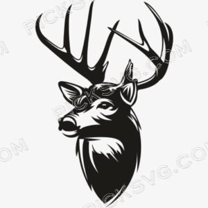 Buck Deer Svg
