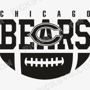 Chicago Bears Ball Black Logo