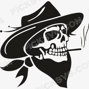 Cowboy skull svg