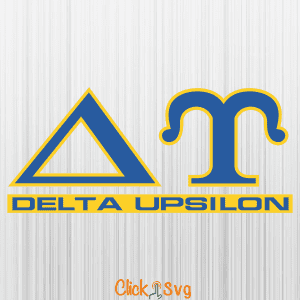 Delta Upsilon Letter Logo Svg