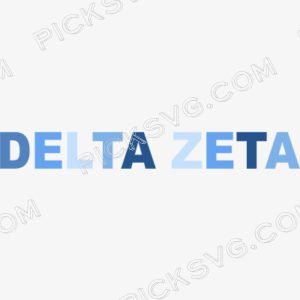 Delta Zeta Letter Colour