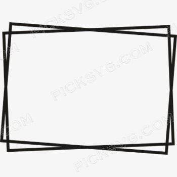 Double Frame Two Line Svg - Digital Download Free