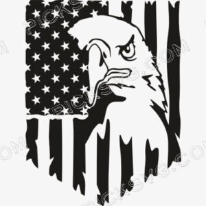Eagle American flag