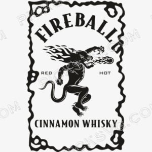 Fireball Cinnamon Whisky Black
