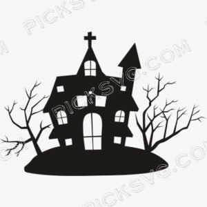 Halloween Haunted House Tree
