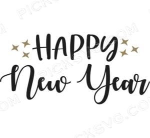 Happy New Year Star Svg
