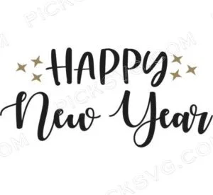 Happy New Year Star Svg - Miscellaneous SVG