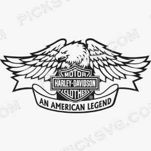 Harley Davidson An American Legend Svg