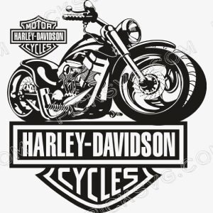 Harley Davidson Cycles with MotorCycles Svg