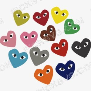 Heart Eye Iron On Patches