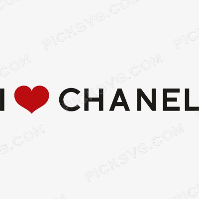 I Love Chanel Svg
