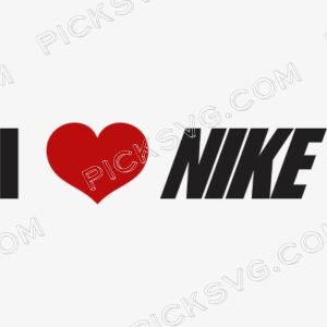 I Love Nike Svg