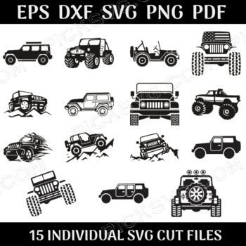 Jeep Bundle Svg - File for Cricut | PickSVG