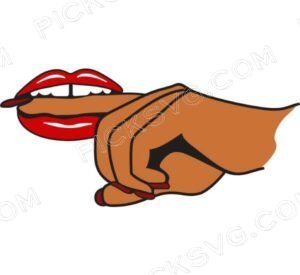 Lady Biting Hand Glossy Lips Svg - Miscellaneous SVG