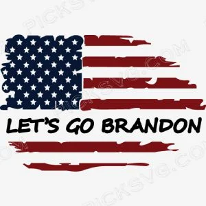 Lets Go Brandon Us Flag Svg 5