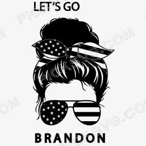 Lets Go Brandon Us Flag Svg 8