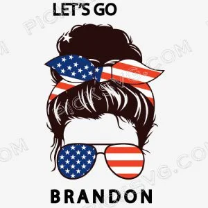 Lets Go Brandon Us Flag Svg 9