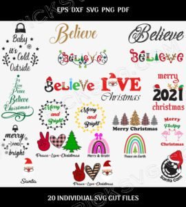 Merry Christmas Bundle Svg