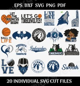Minnesota Timberwolves Bundle Svg