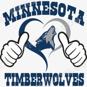Minnesota Timberwolves Heart Hand