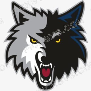 Minnesota Timberwolves Wolf Face