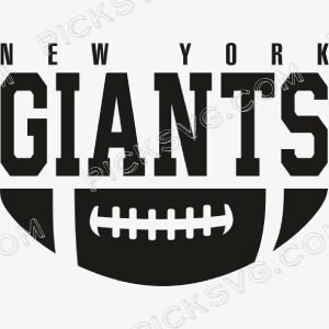 New York Giants Ball Black Svg