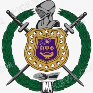 Omega Psi Phi Fraternity crest