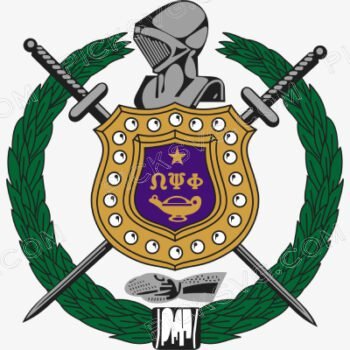 Omega Psi Phi Fraternity Crest Svg Free