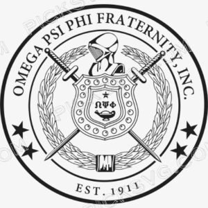 Omega Psi Phi Fraternity inc Est 1911 Black