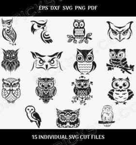 Owl Bundle Svg