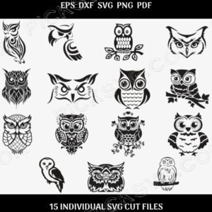 Owl Bundle Svg