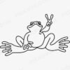 Peace Frogs Black