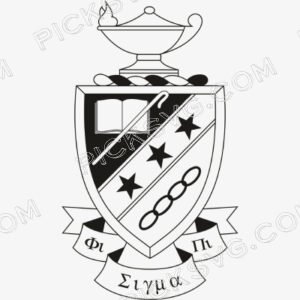 Phi Sigma Pi crest Black