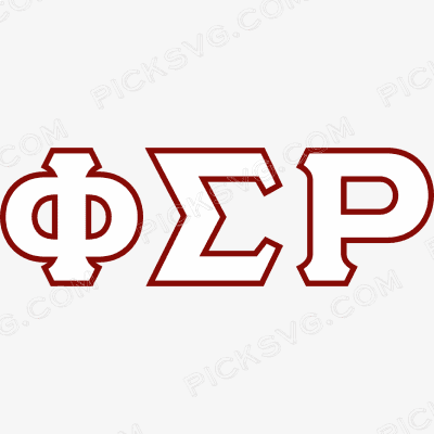 Phi Sigma Rho Greek Letter Svg - Download Free SVG Cut Files