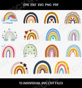 Rainbow Bundle Svg