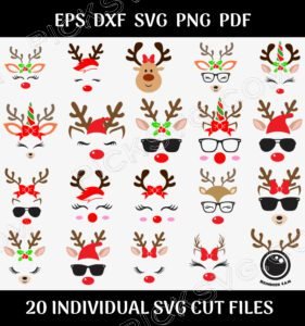 Reindeer Bundle Svg