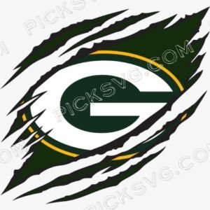 Ripped Green Bay Packers logo