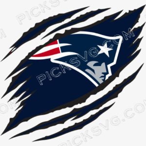 Ripped New England Patriots logo