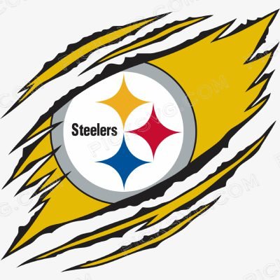 Ripped Pittsburgh Steelers Logo Svg