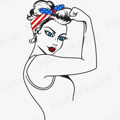 Rosie The Riveter Veteran Girl Svg Rosie The Riveter Veteran Girl Svg